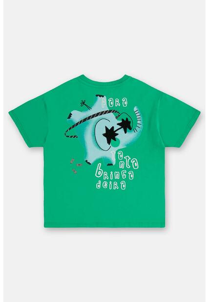 Conjunto Menino Camiseta e Bermuda Três e Já