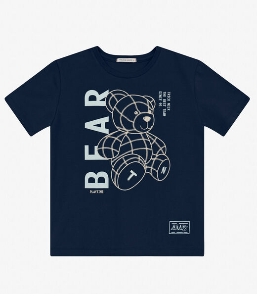 Image_Camiseta Menino em Cotton Leve Trick Nick Azul Marinho