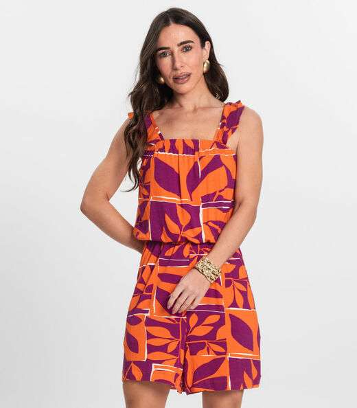 Macaquinho Feminino Curto Infinita Cor Roxo