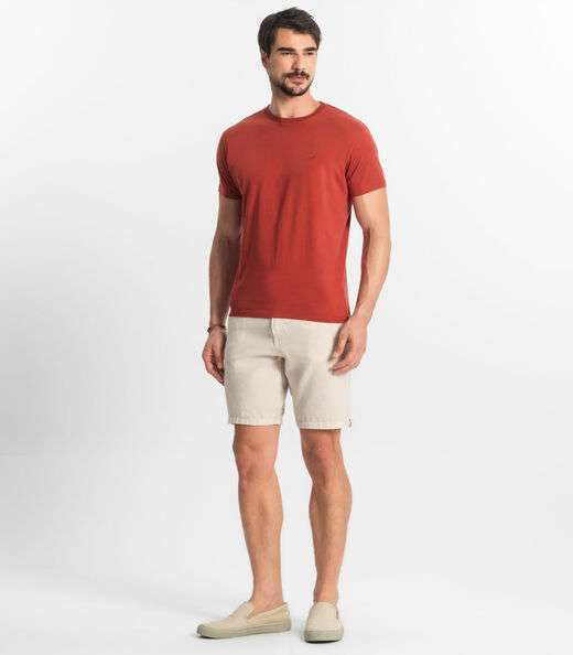 Camiseta Masculina Básica Select Laranja