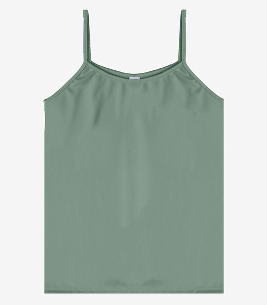 Blusa de Alça Feminina Malha Chanty Infinita Cor Verde
