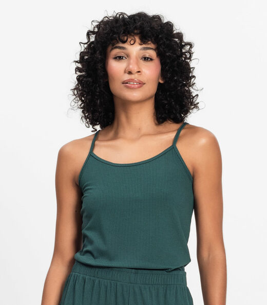 Pijama de Alça Feminino Select Verde