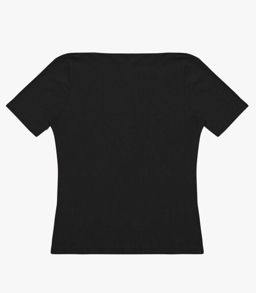 Image_Blusa Feminina Decote Canoa Básica Ribana Rovitex Preto