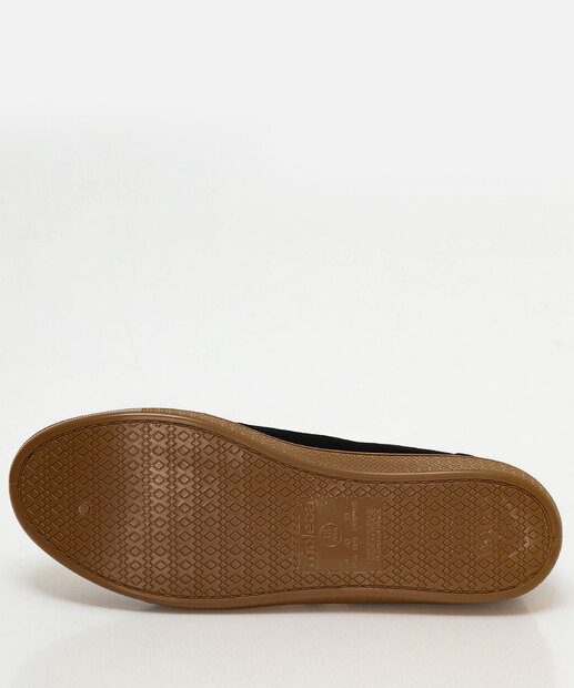 Tênis Casual Feminino Recorte Moleca Preto