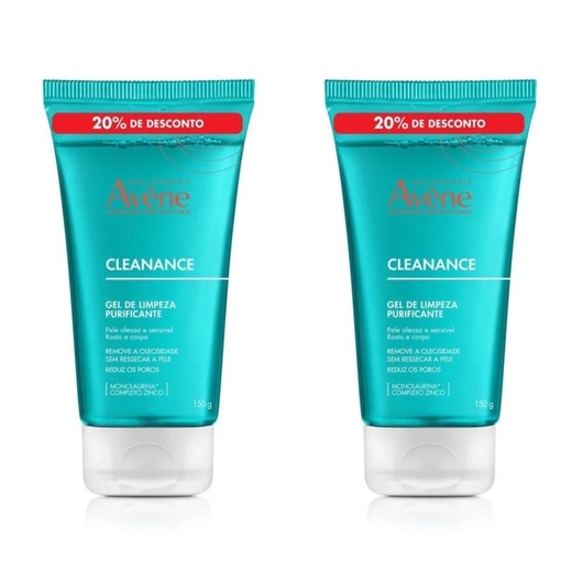 Image_Kit com 2 Unidades de Gel de Limpeza Purificante Avène Cleanance 150g