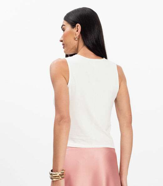 Regata Feminina Infinita Cor Bege