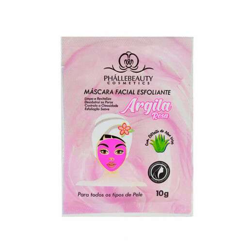 Máscara Facial Argila Rosa Phállebeauty
