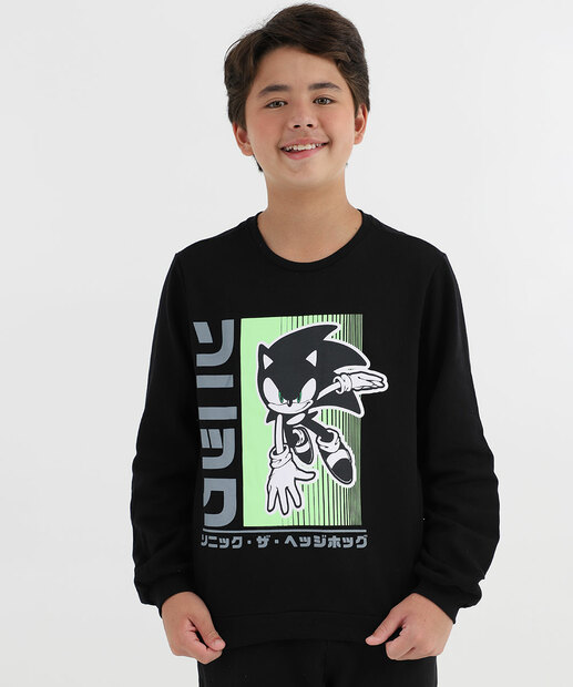 Image_Blusão Juvenil Moletom Flanelado Sonic Tam 10 a 16 Preto