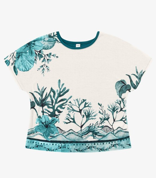 Blusa Feminina Viscotorcion Crepe Rovitex Verde