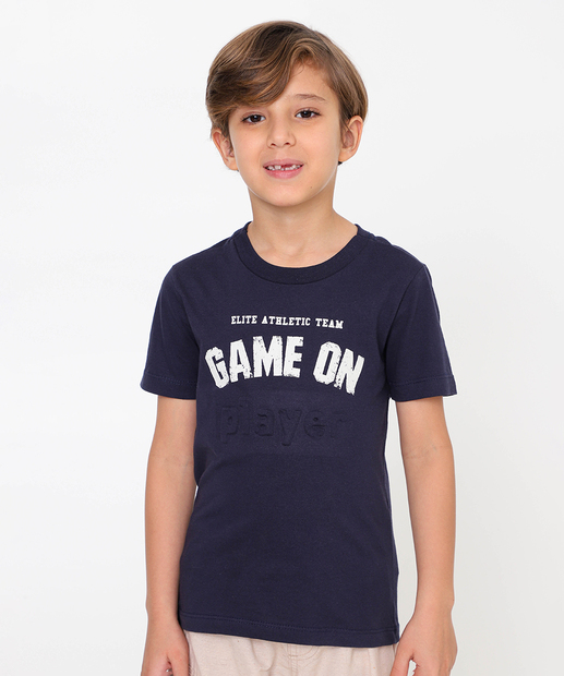 Image_Camiseta Infantil Estampa Alto Relevo MR Tam 4 a 10 Azul