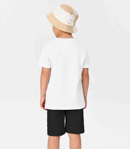 Conjunto Menina Camiseta Com Bermuda Trick Nick Branco