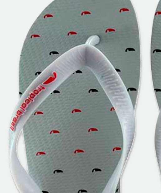 Chinelo Masculino Estampado Tropical Brasil