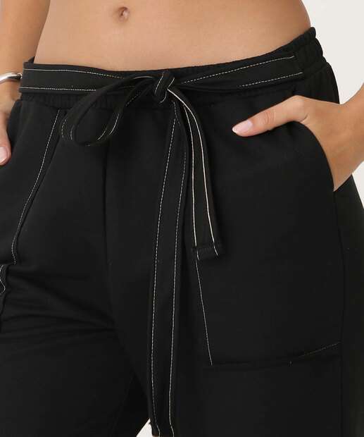 Calça Feminina Clochard Reta Moletom Marisa