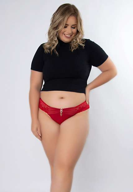 Kit 3 Calcinhas Jóia Plus Size Microfibra Concept Lingerie Multicolorido