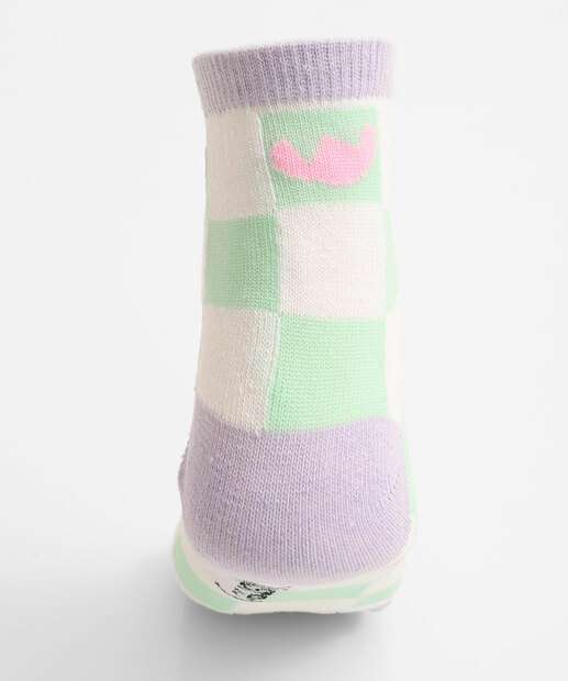 Kit 2 Meias Infantil Estampa Stitch Disney Branco