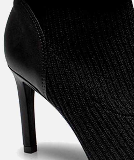 Bota Feminina Cano Curto Salto Fino Strass Dakota