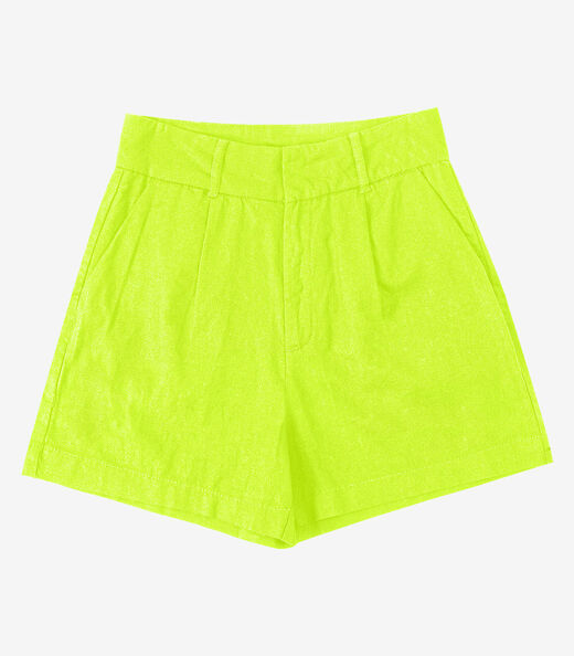 Shorts de Linho Feminino Endless Verde
