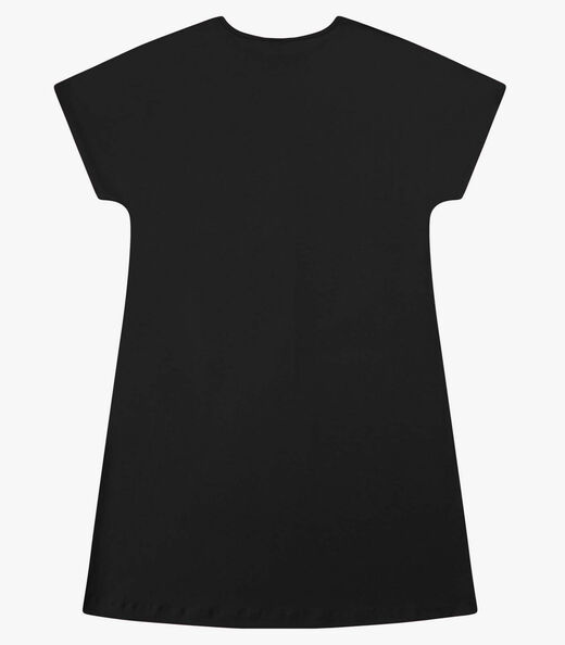 Vestido Feminino Curto Viscotorcion Rovitex Preto