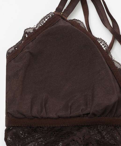 Sutiã De Renda Top Triângulo Com Bojo Marisa