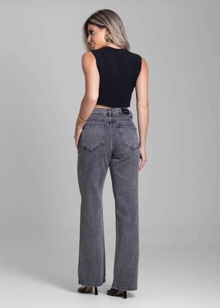Calça Jeans Sawary Reta Brilho - 282931