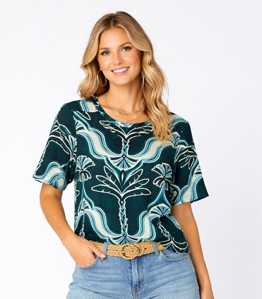 Image_Blusa Feminina em Ribana Canelada Infinita Cor Verde