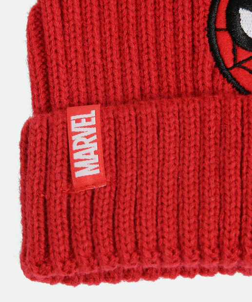 Kit Luva e Touca Estampa Homem Aranha Marvel