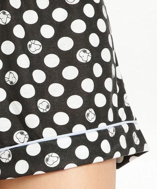 Pijama Americano Feminino Poá Snoopy