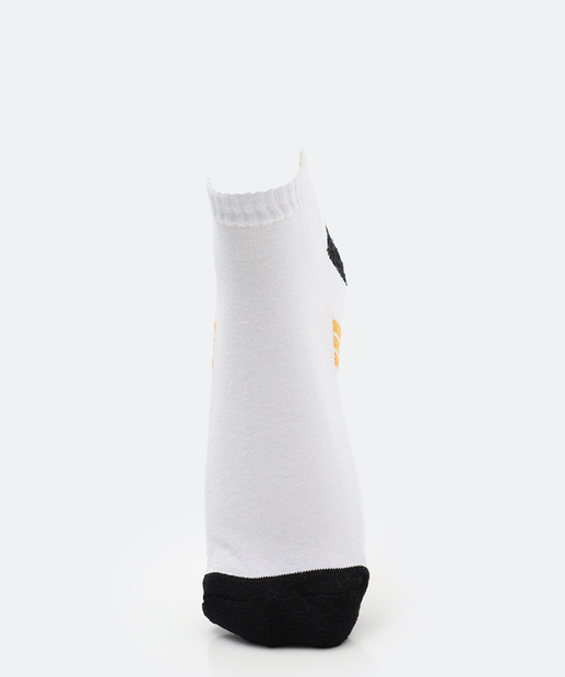 Kit 3 Pares Meias Masculina Cano Curto MR Branco
