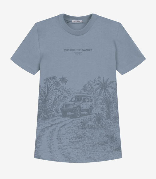 Conjunto Infantil Camiseta Com Bermuda Trick Nick Azul