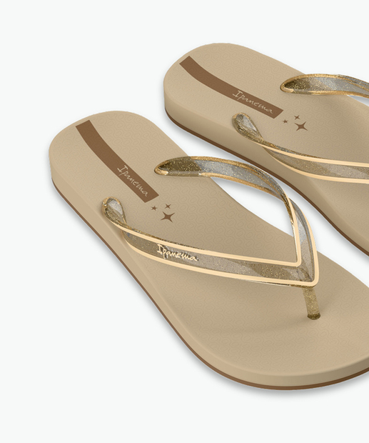 Chinelo Ipanema Feminino Anatômico Linea Bege