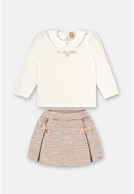 Conjunto Cotton Short-Saia Tweed Up Baby