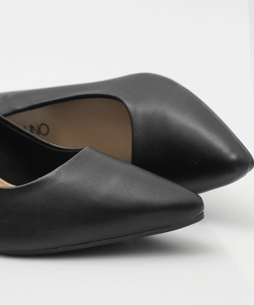 Scarpin Feminino Salto Grosso Via Uno 905011 Preto