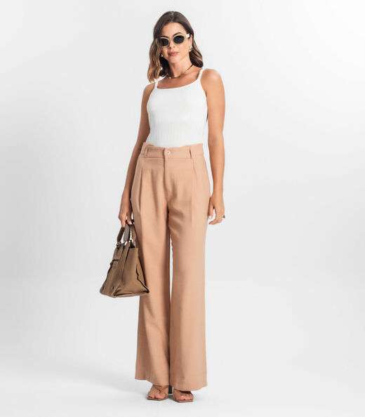 Blusa Feminina De Alça Seletc Bege