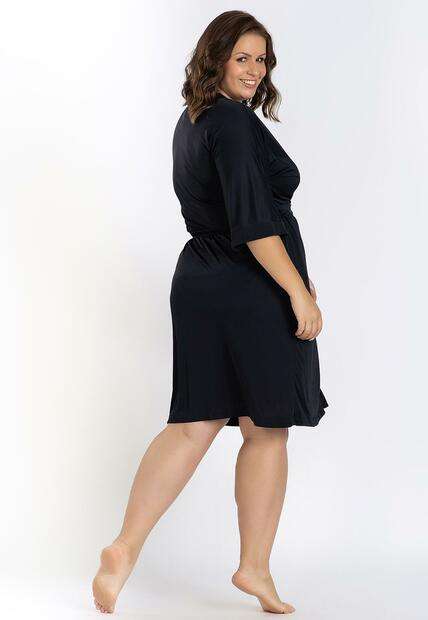 Robe Midi Plus Concept Lingerie Preto