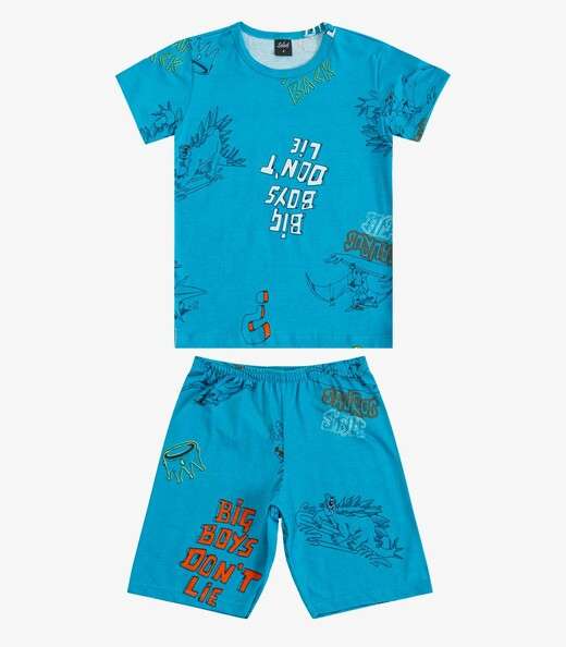 Image_Pijama Infantil Camiseta e Bermuda Select Azul