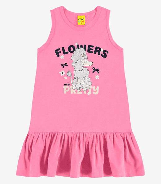 Image_Vestido em Meia Malha Rovi Kids Rosa