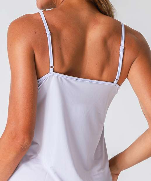 Camisola Liganete Recorte Renda Marisa Lilás