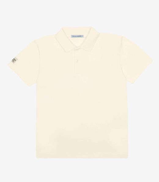 Polo Infantil Cotton Leve Rovi Kids Bege