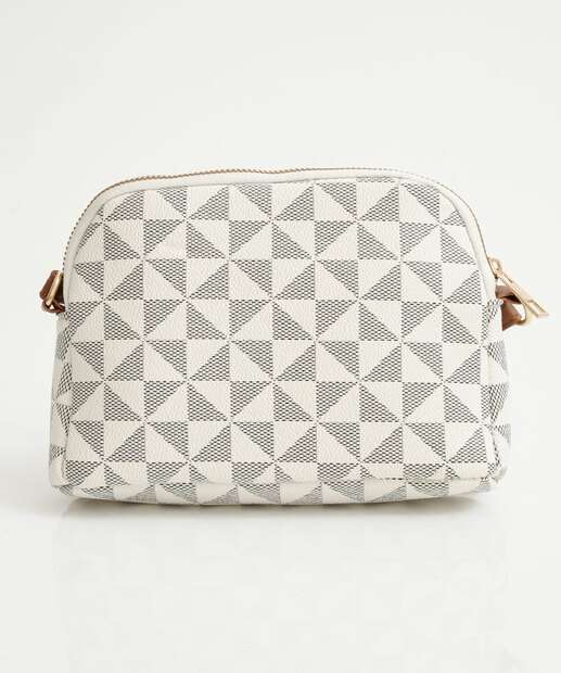 Bolsa Transversal Crossbody Feminina Marisa Bege
