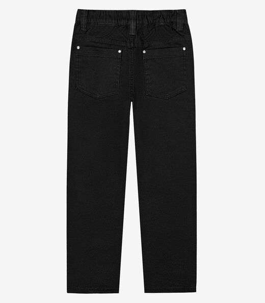 Calça Infantil Masculina Em Sarja Trick Nick Preto