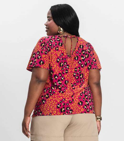 Blusa Feminina Plus Size Infinita Cor Rosa