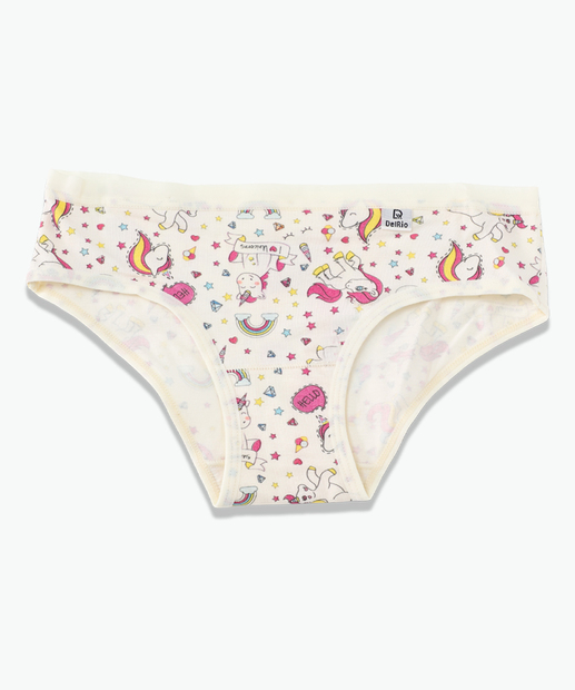 Kit Juvenil Top e Calcinha DelRio Tam 10 a 16 Off White