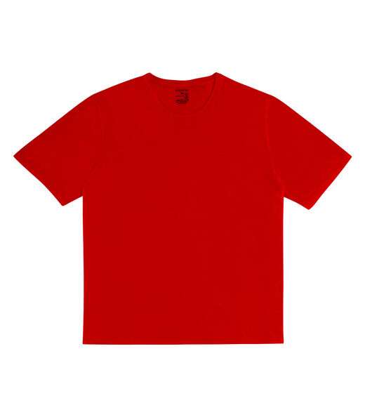 Camiseta Plus Size Meia Malha Maquinetada Diametro Vermelho