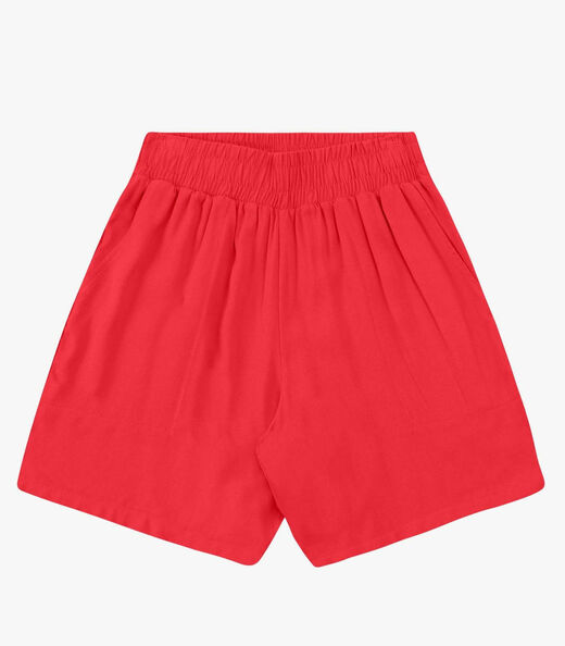Shorts Feminino Malha Viscose Pesada Rovitex Laranja