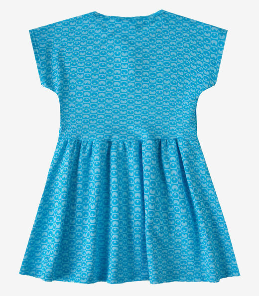Vestido Infantil Feminino Jacquard Vegas Select Azul