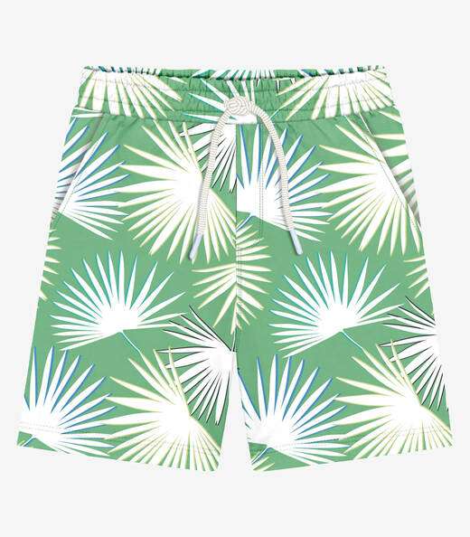 Bermuda Infantil Masculina Microfibra Trick Nick Verde