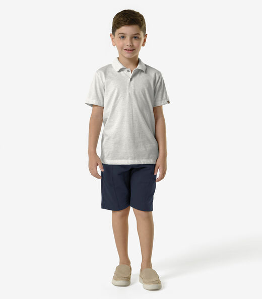 Bermuda Infantil Masculina Piquet Trick Nick Azul