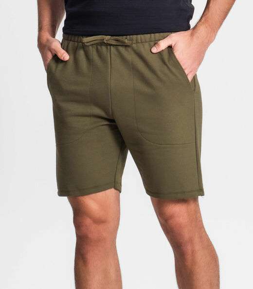 Bermuda Masculina Plus Size Moletom Diametro Verde