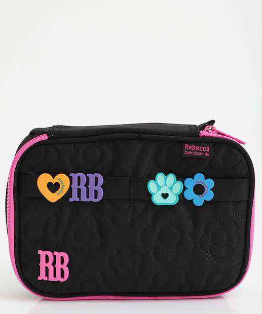 Estojo Escolar Infantil  Rebecca Bonbom Preto