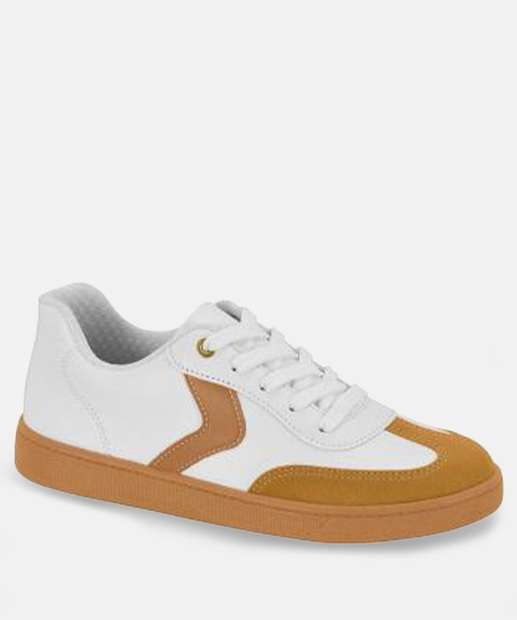 Image_Tênis Feminino Casual Recorte Beira Rio Branco